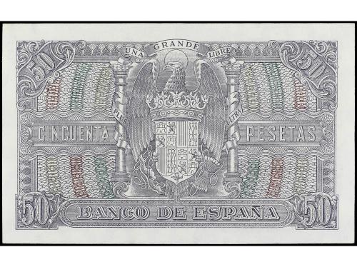 ESTADO ESPAÑOL. 50 Pesetas. 9 Enero 1940. Menéndez Pelayo. S