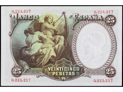 GUERRA CIVIL, ZONA REPUBLICANA. 25 Pesetas. 25 Abril 1931. V