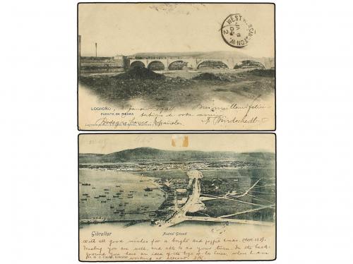 ✉ ESPAÑA. Ed. 243 (2). 1903. Dos tarjetas postales circulada