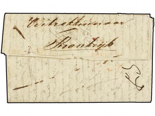 ✉ FILIPINAS. 1842. Opium War. Entire letter from MADRID to