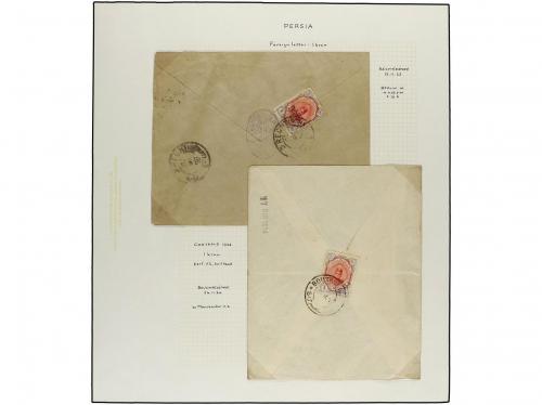 ✉ IRAN. 1922. OVPR. CONTROLE 1922 issue. Thirteen covers (o
