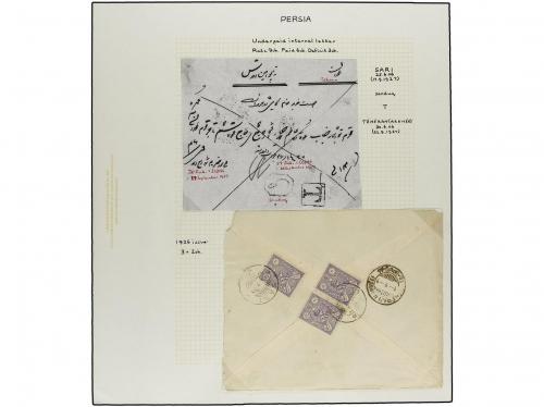 ✉ IRAN. 1926-29 issue. Thirty three covers with POSTAGE DUE