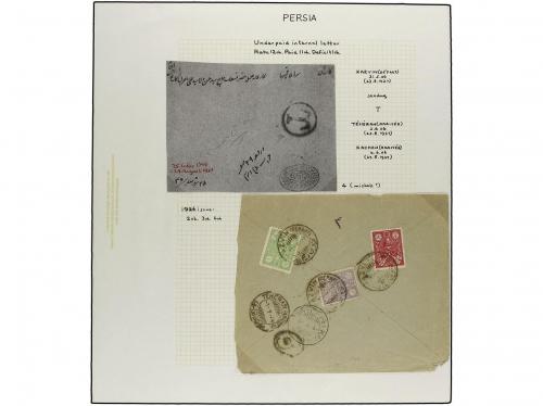 ✉ IRAN. 1926-29 issue. Thirty three covers with POSTAGE DUE