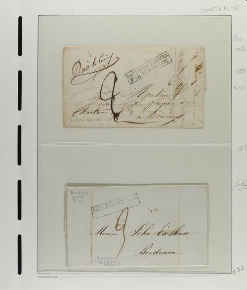 ✉ MAURICIO. 1793-1860. Group of 30 covers French and Britis