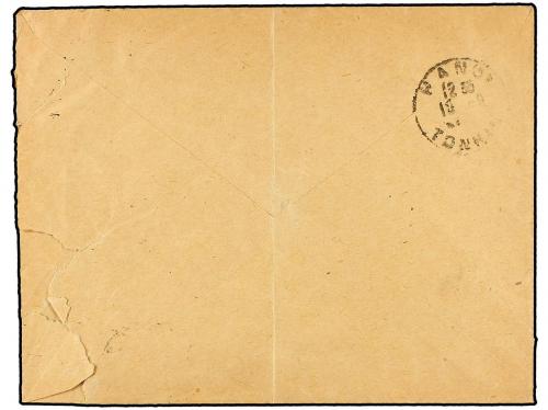 ✉ INDOCHINA. Yv. 90. 1920. Envelope (vertical fold) written
