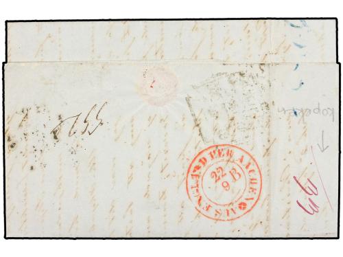 ✉ FINLANDIA. 1853. INCOMING MAIL. Entire letter from BATAVIA
