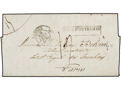 ✉ MAURICIO. 1834. PORT LOUIS to PARIS. Entire letter wtih AG
