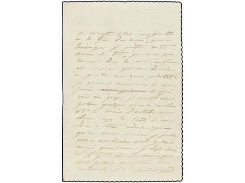 ✉ FRANCIA. Yv. 3. 1849. PARÍS a LIMOGES. 20 cts. negro. Pape