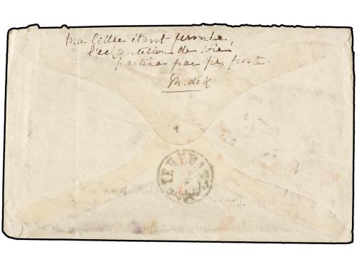 ✉ IRAN. Sc. 253. 1902. TAURIS to TEHERAN. 5 ch. yellow posta