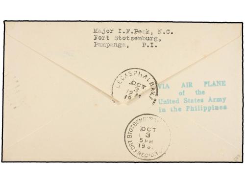 ✉ FILIPINAS. 1931 (8 Octubre). AIR MAIL. STOTSENBURG a LEGAS