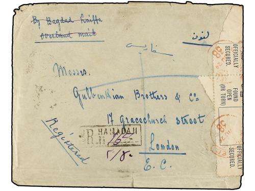 ✉ IRAN. Sc. 646 (2), 655 (2). 1924. HAMADAN to LONDON. 1 ch.
