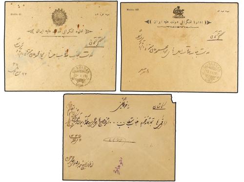 ✉ IRAN. Sc. 483, 485. 1918. Three covers used from TEHERAN f