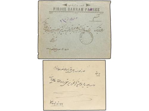 ✉ IRAN. Sc. 481, 485. 1919. TEHERAN to MECHED and KOUM. Two 