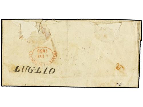 ✉ ITALIA ANTIGUOS ESTADOS: DOS SICILIAS - NAPOLES. 1858. AVE