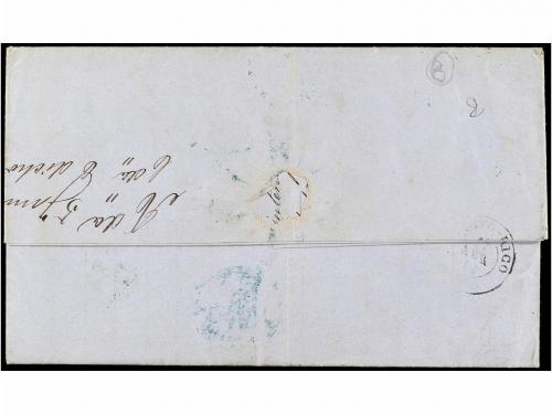 ✉ PUERTO RICO. Ant. 4. 1864. PONCE a MATARÓ (Barcelona). 1 r
