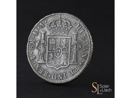 CARLOS III. 8 Reales. 1780. SANTIAGO. D.A. 26,80 grs. No enc