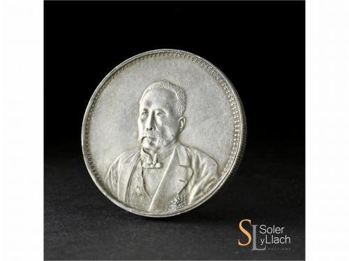CHINA. Dollar. (1921) Año 10. HSU SHIH-CHANG. TIENTSIN. 26,9