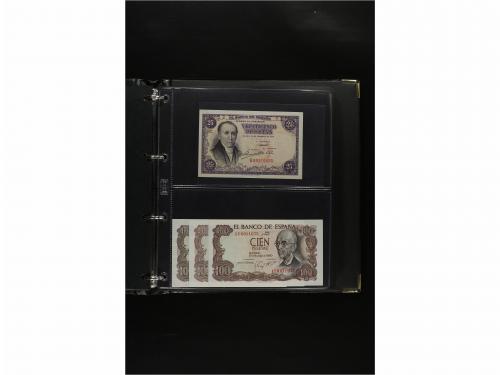 BILLETES ESPAÑOLES. Lote 89 billetes 1 a 5.000 Pesetas. 1906