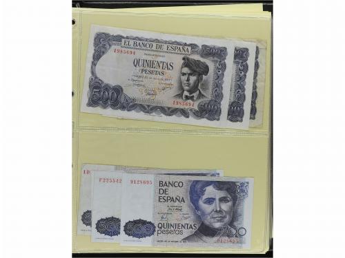 BILLETES ESPAÑOLES. Lote alrededor de 300 billetes. 1928 a 1