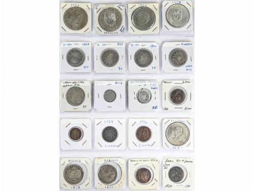 Lote 138 monedas. Siglo XIX-XX. DIFERENTES PAÍSES DEL MUNDO.
