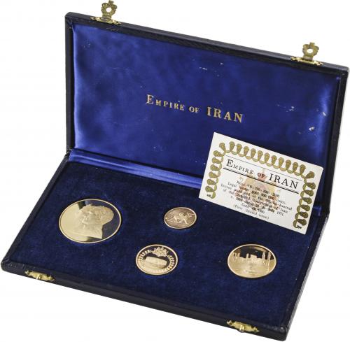 IRÁN. Set 4 monedas 500, 750, 1.000 y 2.000 Rials. 1971. SHA