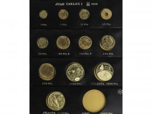JUAN CARLOS I. Lote 215 monedas. 1975 a 1998. Restos final d