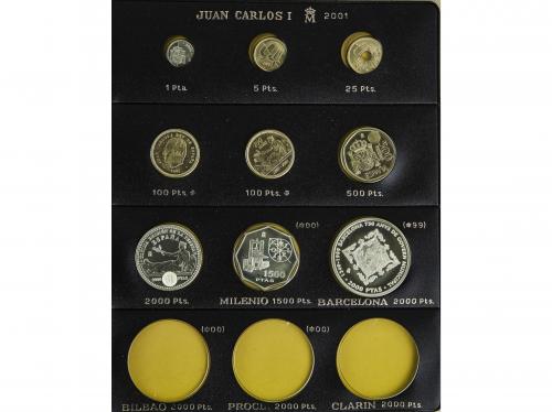 JUAN CARLOS I. Lote 215 monedas. 1975 a 1998. Restos final d