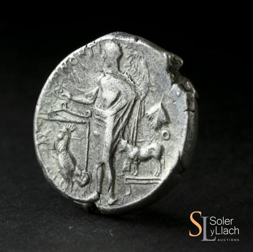 MONEDAS GRIEGAS. Tetradracma. 450-440 a.C. SELINOUS. SICILIA