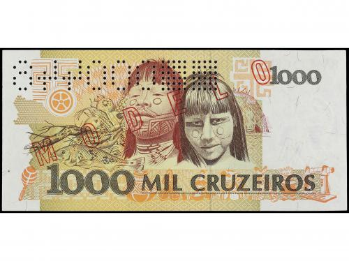 BILLETES EXTRANJEROS. Specimen 1.000 Cruzeiros. (1990-91). B