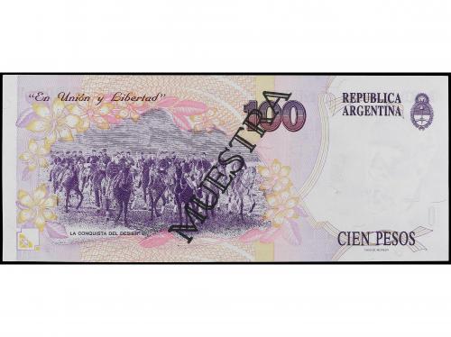 BILLETES EXTRANJEROS. Specimen 100 Pesos. (2003). ARGENTINA.