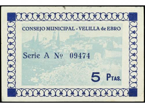 ARAGÓN-FRANJA DE PONENT. 5 Pesetas. 24 Noviembre 1937. C.M. 