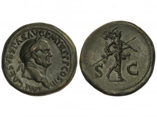 IMPERIO ROMANO. Sestercio. 69-79 d.C. VESPASIANO. Anv.: IMP.