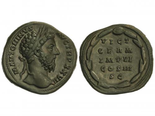 IMPERIO ROMANO. Sestercio. 161-180 d.C. MARCO AURELIO. Anv.: