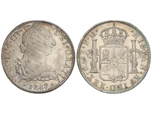 CARLOS III. 8 Reales. 1787. MÉXICO. F.M. 26,92 grs. Suave pá