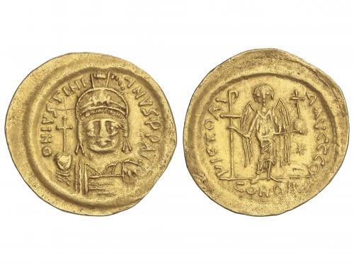 MONEDAS BIZANTINAS. Sólido. (527-565 d.C.). JUSTINIANO I. CO