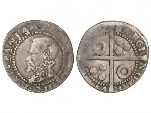 FELIPE II. Croat. (159)6. BARCELONA. 3,13 grs. Anillos en 1e