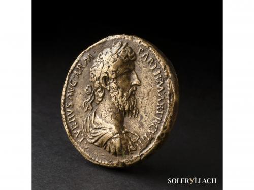 IMPERIO ROMANO. Medallón Paduano. (Siglo XVI). LUCIO VERO. G