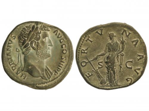 IMPERIO ROMANO. Sestercio. 134-138 d.C. ADRIANO. Anv.: HADRI