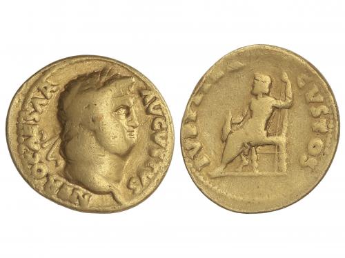 IMPERIO ROMANO. Áureo. 65-68 a.C. NERÓN. Anv.: NERO CAESAR