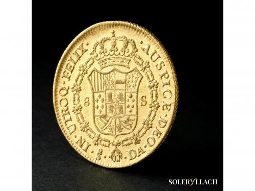 CARLOS IV. 8 Escudos. 1794. SANTIAGO. D.A. 27,02 grs. Busto 