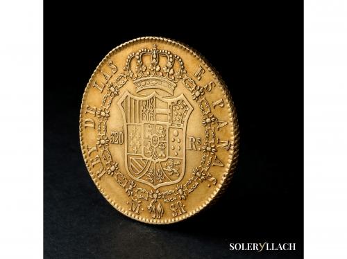FERNANDO VII. 320 Reales. 1822. MADRID. S.R. 27,09 grs. Tipo