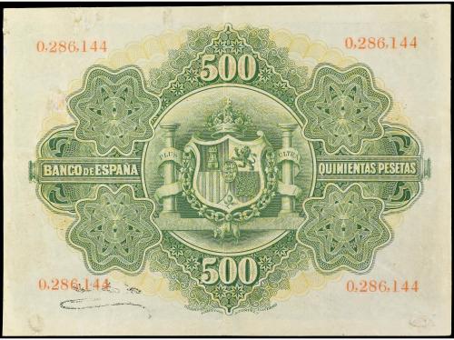 BANCO DE ESPAÑA. 500 Pesetas. 28 Enero 1907. (Reparaciones).