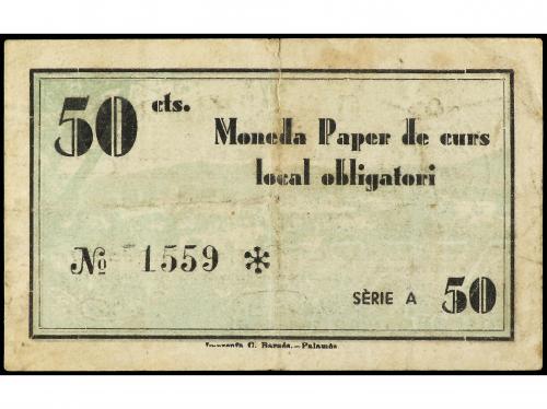 CATALUNYA. 50 Cèntims. 19 Maig 1937. C.M. de CALONGE DE LA C