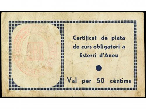 CATALUNYA. 50 Cèntims. 21 Març 1937. C.M. d´ ESTERRI D´ ANEU