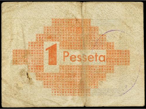 CATALUNYA. 1 Pesseta. Emissió 1937. C.M. de GERRI DE LA SAL.