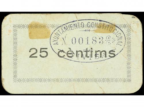 CATALUNYA. 25 Cèntims. 1937. C.M. de TIVISSA. Cartulina. (Re