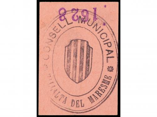 CATALUNYA. 5 Cèntims. 1 Desembre 1937. C.M. de VALLALTA DEL 