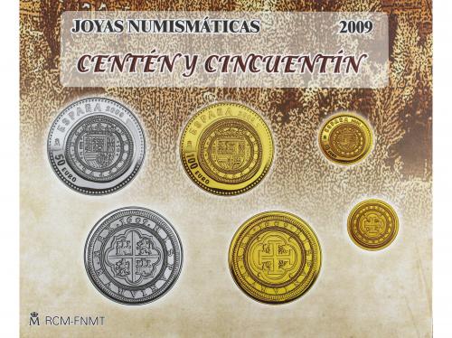JUAN CARLOS I. Serie 3 monedas 20, 50 y 100 Euros. 2009. JO