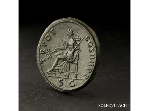 IMPERIO ROMANO. Sestercio. 101-102 d.C. TRAJANO. Anv.: IMP.