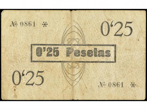 MURCIA. 25 Céntimos. Marzo 1937. Ay. de BULLAS (Murcia). 1ª 